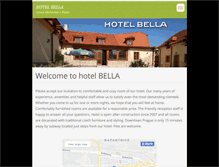 Tablet Screenshot of hotelbella.cz
